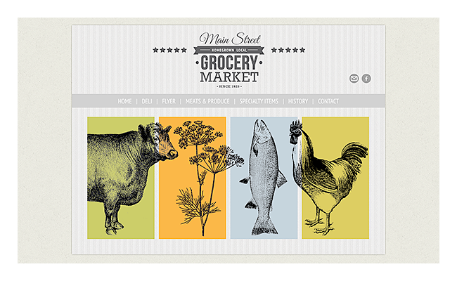 image grocery website animation